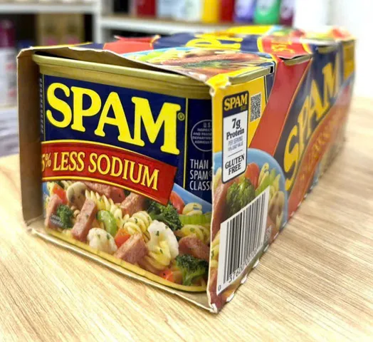 Thịt hộp Glorious Spam 25% Less Sodium 340g - Tiện lợi, Ngon miệng, Nhập khẩu Mỹ, giải pháp dinh dưỡng cho bữa ăn gia đình