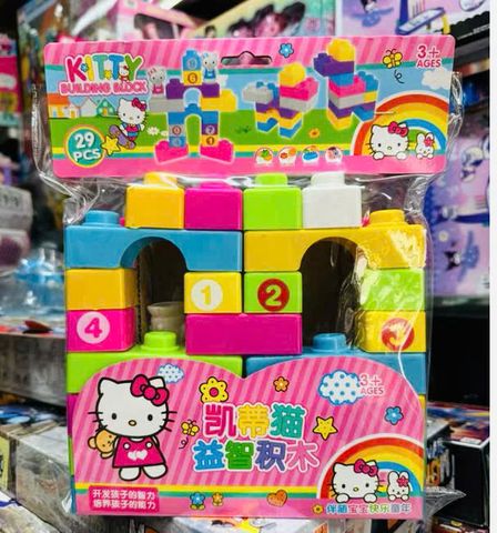 Bộ xếp hình Hello Kitty 29 chi tiết - Đồ chơi xếp hình sáng tạo cho bé gái - Khuyến khích trí tưởng tượng và phát triển kỹ năng vận động
