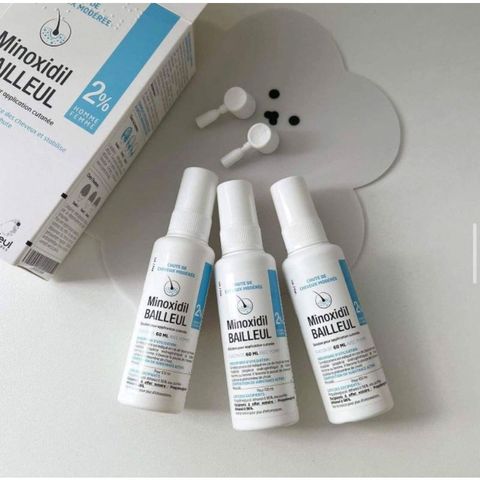 Xịt mọc tóc Minoxidil 2% Bailleul điều tr.ị chứng rụng tóc 1 lọ (60ml) 