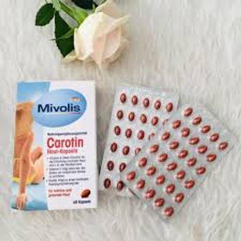 Viên Uống Chống Nắng Đức Mivolis Carotin, 60 Viên