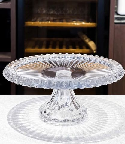 Chân Bồng Pha Lê Vessen 33cm - Đồ Trang Trí Sang Trọng Chất Liệu Pha Lê Cao Cấp, Tăng Đẳng Cấp Không Gian Nội Thất