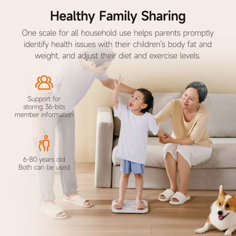 Cân Điện Tử Xiaomi Body Fat Scale XMTZC02HM - Cân Sức Khỏe Thông Minh, Kết Nối App, Đo Lượng Mỡ và BMI, Thiết Kế Hiện Đại