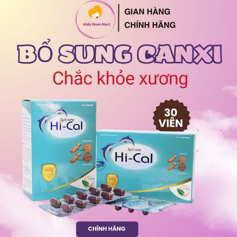Viên Canxi Nano Sinh Học Avisure Hical cho Bà Bầu và Phụ Nữ Cho Con Bú - Hỗ Trợ Phát Triển Xương Chắc Khỏe, Ngăn Ngừa Loãng Xương