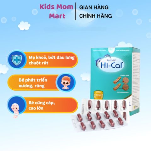 Viên Canxi Nano Sinh Học Avisure Hical cho Bà Bầu và Phụ Nữ Cho Con Bú - Hỗ Trợ Phát Triển Xương Chắc Khỏe, Ngăn Ngừa Loãng Xương