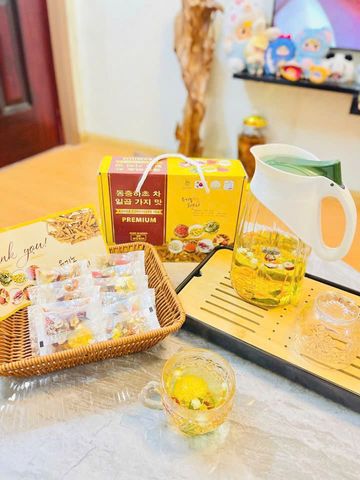 Trà Đông Trùng Hạ Thảo 7 Vị Thảo Mộc Hộp 30 gói