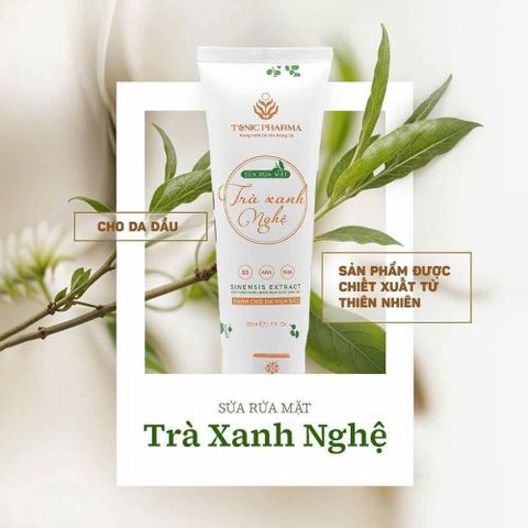 Sữa Rửa Mặt Trà Xanh Nghệ dành cho da Dầu mụn 50g