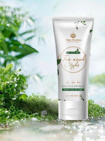 Sữa Rửa Mặt Trà Xanh Nghệ Nét Hoa 50g - Dưỡng Ẩm & Làm Sạch Da Thích Hợp Cho Da Khô, Chứa Thành Phần Tự Nhiên
