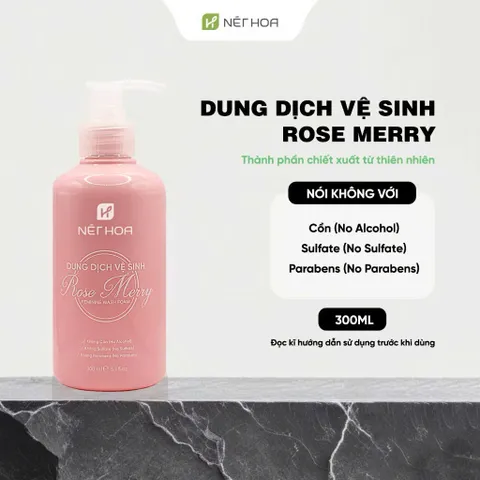 Combo Sữa Tắm Natura Sweet 300ml + Dung Dịch Vệ Sinh Phụ Nữ Rose Merry 300ml - Dưỡng Da Mềm Mịn, An Toàn Cho Mọi Loại Da