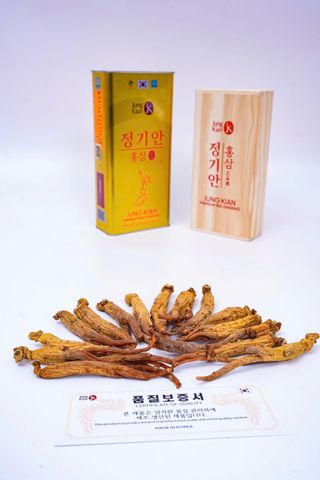 Hồng Sâm Củ Khô Cao Cấp Jung Kian 6 - 300g (11-20 Củ) - Thực Phẩm Chức Năng Tăng Cường Sinh Lực, Hỗ Trợ Miễn Dịch Hàn Quốc