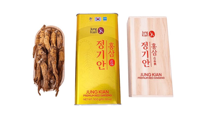 Hồng Sâm Củ Khô Cao Cấp Jung Kian 6 - 300g (11-20 Củ) - Thực Phẩm Chức Năng Tăng Cường Sinh Lực, Hỗ Trợ Miễn Dịch Hàn Quốc