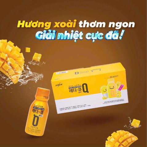 Nước Giải Rượu Ready-Q – Hỗ Trợ Kiểm Soát Cơn Say, Dinh Dưỡng Gan - Hộp 10 Chai X 100ml, Xuất Xứ Hàn Quốc