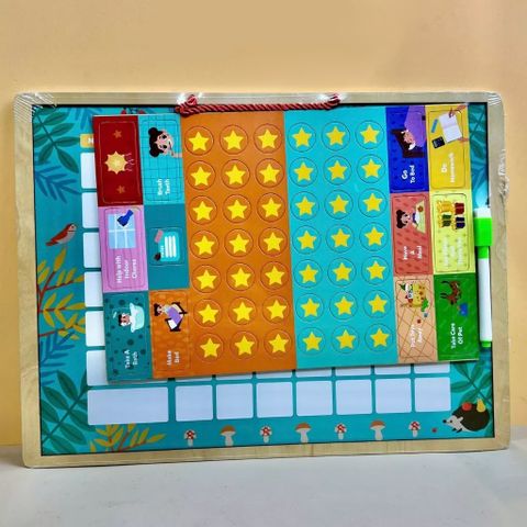 Bảng Khen Thưởng Kỷ Luật Montessori cho Bé - Đồ Chơi Giáo Dục Rèn Luyện Thói Quen Tích Cực và Tính Tự Giác