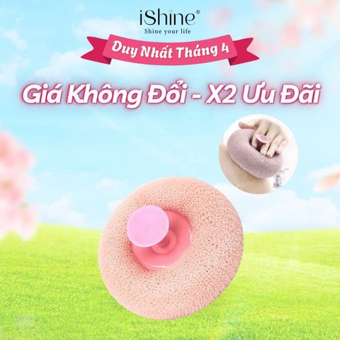 Bông Tắm Tạo Bọt iShine - Bông Tắm Massage Dịu Nhẹ, Tẩy Da Chết, Chăm Sóc Cơ Thể Hiệu Quả, Phù Hợp Mọi Loại Da