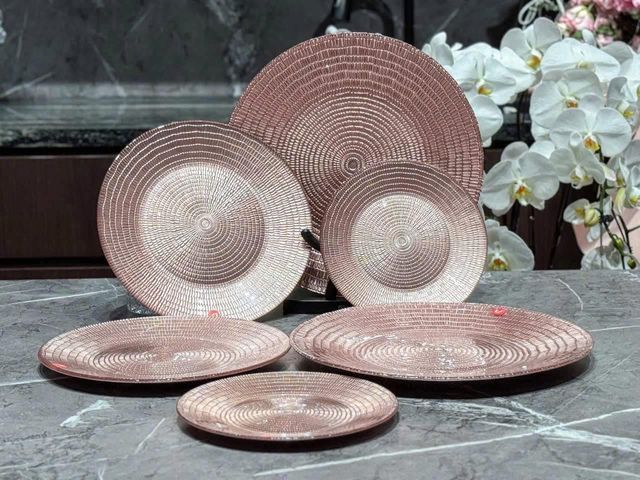 Bộ 18 Món Bát Đĩa Ly Cao Cấp Viola - Thủy Tinh Chịu Nhiệt, Sang Trọng Từ Đức, Dành Cho Bàn Ăn Thêm Đẳng Cấp