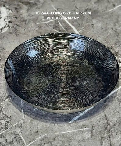 Đĩa Sâu Lòng Thủy Tinh Cao Cấp 32cm Viola - Sang Trọng và Đẹp, Hàng Nhập Khẩu Đức, Bền và An Toàn cho Sức Khỏe