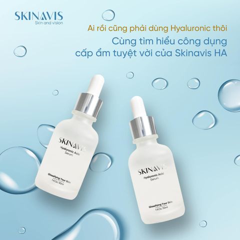 Serum Skinavis Hyaluronic Acid B5 & Niacinamide Dưỡng Ẩm, Phục Hồi Da - Công Thức Chuyên Sâu Cho Da Khô và Nhạy Cảm