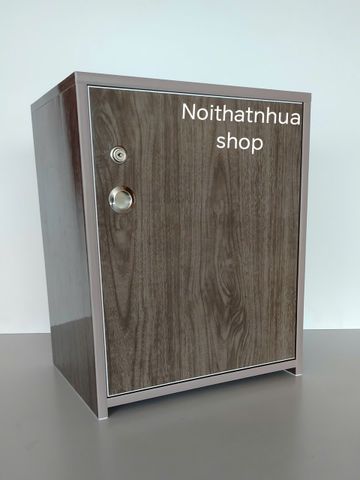 Tủ Đựng Đồ 3 Ngăn Cánh Mở Màu Gỗ Óc Chó Cao Cấp - Tiện Lợi Để Đồ Dùng Cá Nhân, Thiết Kế Sang Trọng, Đã Lắp Sẵn