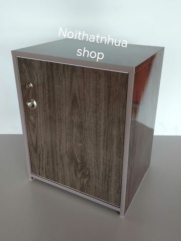 Tủ Đựng Đồ 3 Ngăn Cánh Mở Màu Gỗ Óc Chó Cao Cấp - Tiện Lợi Để Đồ Dùng Cá Nhân, Thiết Kế Sang Trọng, Đã Lắp Sẵn