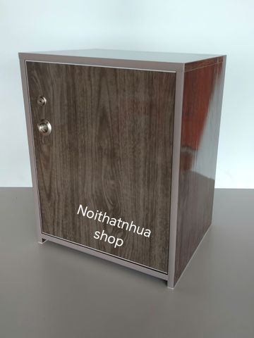 Tủ Đựng Đồ 3 Ngăn Cánh Mở Màu Gỗ Óc Chó Cao Cấp - Tiện Lợi Để Đồ Dùng Cá Nhân, Thiết Kế Sang Trọng, Đã Lắp Sẵn