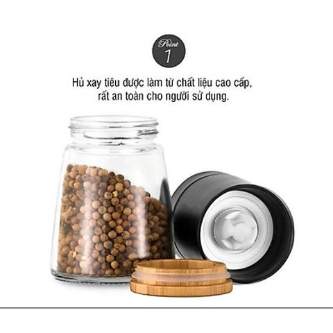 Hũ Xay Tiêu Thủy Tinh Lock&Lock CKO116 - 170ml, Thiết Kế Sang Trọng, Chất Liệu Cao Cấp, Tiện Lợi Trong Bếp, Màu Ngẫu Nhiên