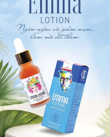 Serum Giảm Mụn EMMA LOTION 20ml - Dưỡng Sáng, Giảm Thâm Cho Da Mụn, Chống Vi Khuẩn, Làm Dịu Da, Thích Hợp Cho Da Nhờn
