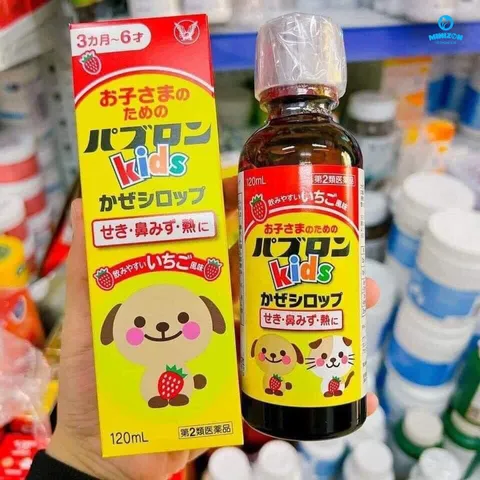 Siro ho Cảm cúm, Paburon S ,Siro chó mèo, Nhật Bản - Trẻ từ 3 tháng tuổi-Lọ 120ml
