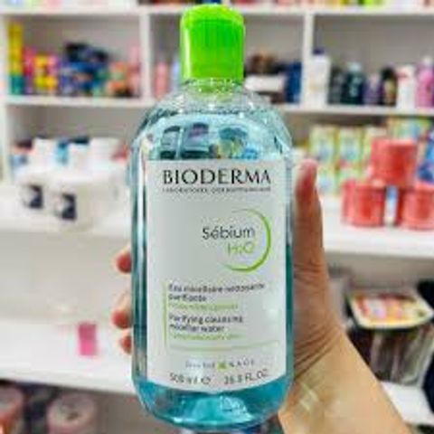 Nước Tẩy Trang Bioderma Pháp- 500ml- Xanh Hồng