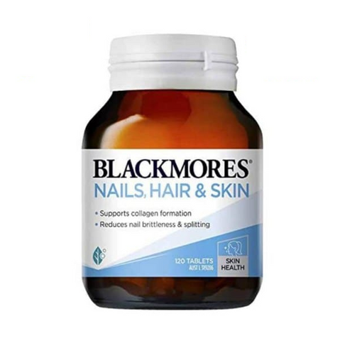 Viên Uống Đẹp Da Móng Tóc Blackmores Nails Hair Skin 120 Viên - Tăng Cường Sức Khỏe Tóc, Da, Móng từ Úc