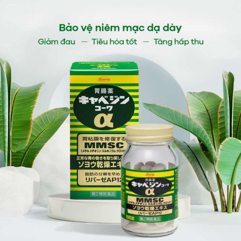 Viên uống Hỗ Trợ Dạ Dày Nhật Bản MMSC Kyabeijin Kowa- Hộp 300v