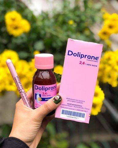 Siro hạ sốt Doliprane - Pháp 100ml cho bé từ 3-26kg hàng mới về