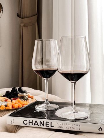 Bộ ly vang Bohemia Rebecca 540ml - Set 6 chiếc pha lê cao cấp, an toàn, chịu nhiệt trên 400 độ C, thích hợp cho bữa tiệc sang trọng