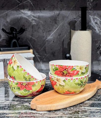 Set 4 Bát Phở Sứ Cao Cấp Magrace 15cm - Tô Thưởng Thức Đẳng Cấp, Sang Trọng, Đa Năng, Phù Hợp Cho Bữa Ăn Gia Đình và Tiệc Tùng