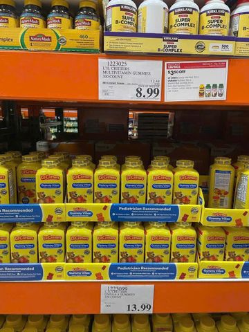 Kẹo dẻo bổ sung Vitamin L’il Critters Gummy Vites 300 viên cho trẻ từ 2 tuổi - Giúp trẻ phát triển toàn diện và ăn ngon miệng hơn