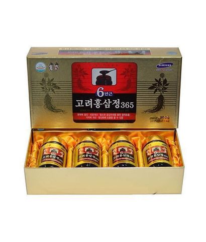 Cao Hồng Sâm Hàn Quốc 365 - Tăng cường sức khỏe, bổ sung vitamin và khoáng chất, 240g, hộp 2 và 4 lọ, sản phẩm thiên nhiên tốt cho sức khỏe