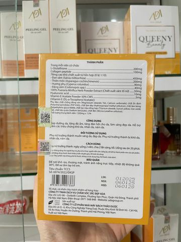 Viên uống trắng da tăng cường nội tiết Queeny Beauty ADA
