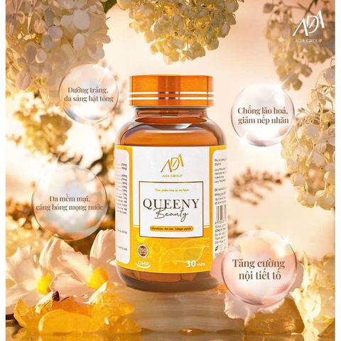 Viên uống trắng da tăng cường nội tiết Queeny Beauty ADA