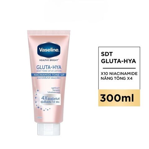 [ Hàng Công Ty ] Dưỡng Thể Vaseline 4X Niacinamide Tone Up 300ml ( Hồng Nhạt )