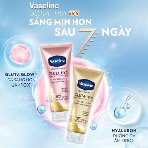 [ Hàng Nhập Khẩu ] Dưỡng Thể Ban Ngày Vaseline 10x Vàng 330ml  - tuýp