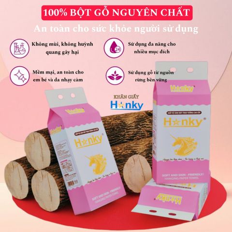 Giấy Vệ Sinh Treo Tường Hanky Khăn Giấy Rút Cao Cấp