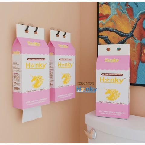 Giấy Vệ Sinh Treo Tường Hanky Khăn Giấy Rút Cao Cấp