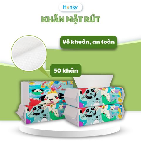 Khăn Mặt Khô Đa Năng Dùng 1 Lần Hanky - Cuộn Rút, 100% Cotton Mềm Mịn, Tiện Lợi Cho Vệ Sinh và Tẩy Trang Hàng Ngày