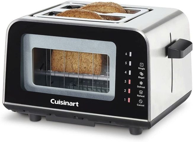 Lò Nướng Bánh Mỳ Cuisinart CPT-3000HK - 1200W, Thiết Kế Sang Trọng, 6 Chế Độ Nướng, Hai Mặt Kính, Chín Đều