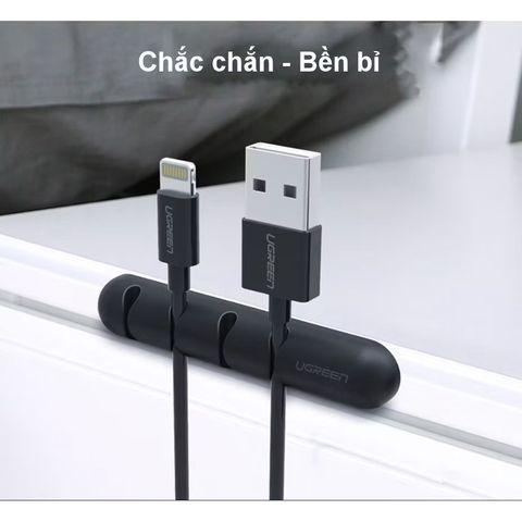 Combo 2 Giá Đỡ Kẹp Dây Sạc Điện Thoại UGREEN - 4 Khe Cắm Tiện Lợi, Giữ Gọn Gàng, Thích Hợp Cho Làm Việc và Sử Dụng Điện Thoại