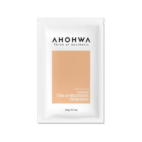 Mặt Nạ Ủ Trắng Ahohwa Tone-up Brightening Cream Mask 20g - Giúp Làm Sáng Da, Cấp Ẩm, Thích Hợp Mọi Loại Da