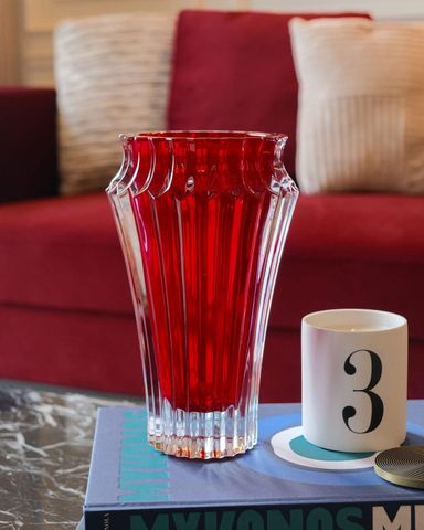Lọ Hoa Pha Lê Rogaska CROWN JEWEL 25,5cm - Trang Trí Sang Trọng Cho Phòng Khách, Nhà Hàng, Sự Kiện Đặc Biệt