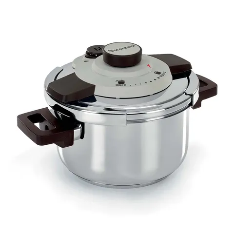 Nồi Áp Suất BARAZZONI FACILE DUAL SYSTEM 6L - Thiết Kế Hiện Đại, Tiện Nghi Tối Ưu, Chất Lượng Cao, Nấu Nhanh Tiết Kiệm Thời Gian