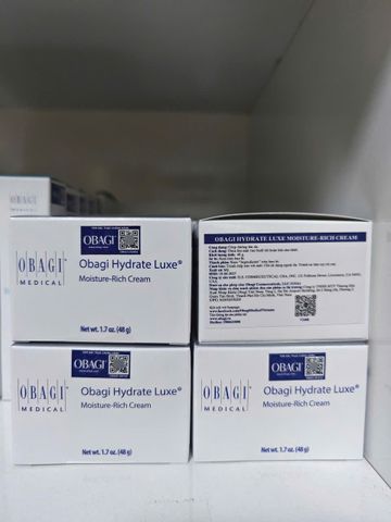 Kem Dưỡng Ẩm Obagi Hydrate Luxe Moisture-Rich Cream 125037 - Chăm Sóc Da từ Mỹ, Dưỡng Ẩm, Phục Hồi, Giữ Ẩm Cho Da Khô, Nhạy Cảm