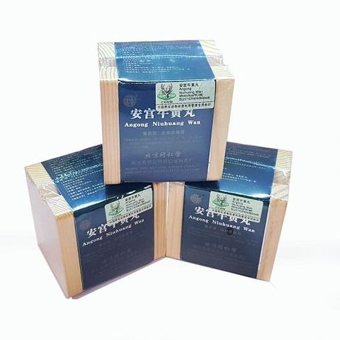 An Cung Ngưu Hoàng Hoàn Bắc Kinh - Viên Dược Giải Độc, An Thần, Hỗ Trợ Phục Hồi Tình Trạng Đột Quỵ - Hộp Xanh 1 Viên