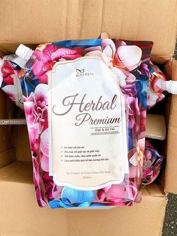 Nước Giặt Herbal Primium 3000ml - Giặt Sạch, Thơm Mát, Phù Hợp Với Làn Da Nhạy Cảm Của Trẻ Em, Sản Phẩm Thiên Nhiên Cao Cấp