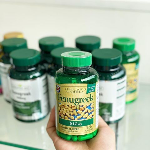 Viên uống lợi sữa cỏ Cari Fenugreek 610mg 100 viên- Anh